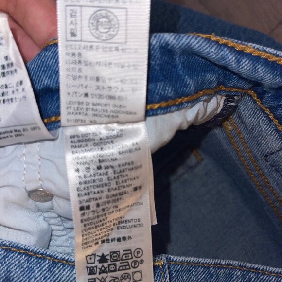 Levis Womens Jeans Size 28 Blue Ribcage Straight Leg Denim Pockets - Picture 9 of 12